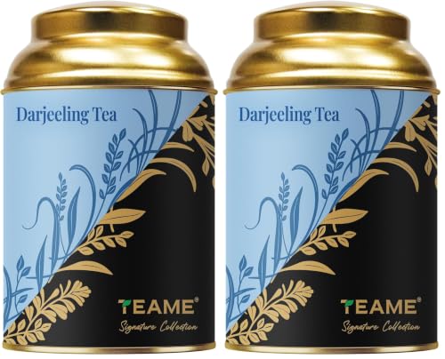 Image of TE-A-ME Darjeeling Black Tea Tin 50 Grams | Black Tea | DarjeelingTea (Pack of 2)