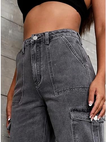 Image of KOTTY High Waist Wide Fit Jeans - Women's Relaxed Denim with Wide Leg