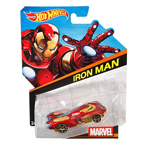 Amazon | Hot Wheels, Marvel Character Car, Iron Man #1, 1:64 Scale