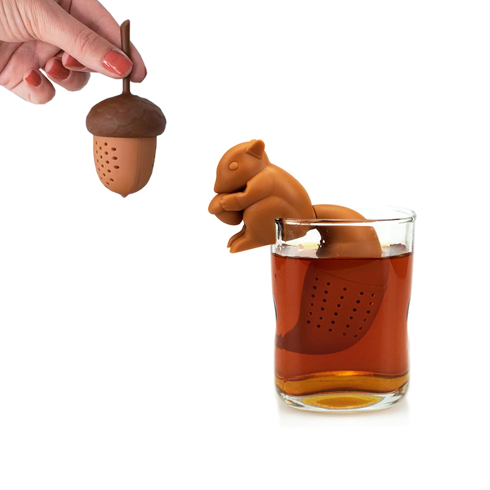  2 Stück teeei, wiederverwendbares Silikon tee Sieb für losen Tee - der perfekte Begleiter für die Nachmittagsteezeit (E