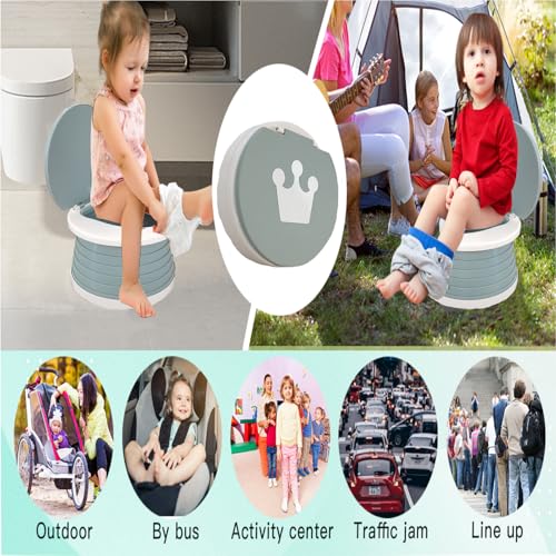 image for SunnySmile Travel Potty for Toddler, Portable and Foldable Toilet, App