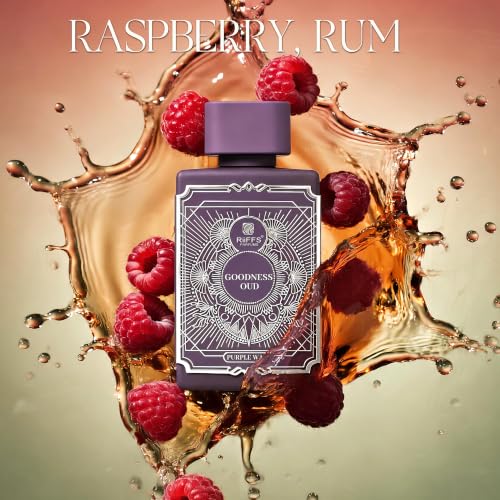 Image of A CENTER RIS Gs Oud Purple Fragrance For Men Eau de Parfum 3.4 Fl Oz | Woody Aromatic Floral Oud | Saffron Candied Rose Cologne | Daily Use Spray Gift