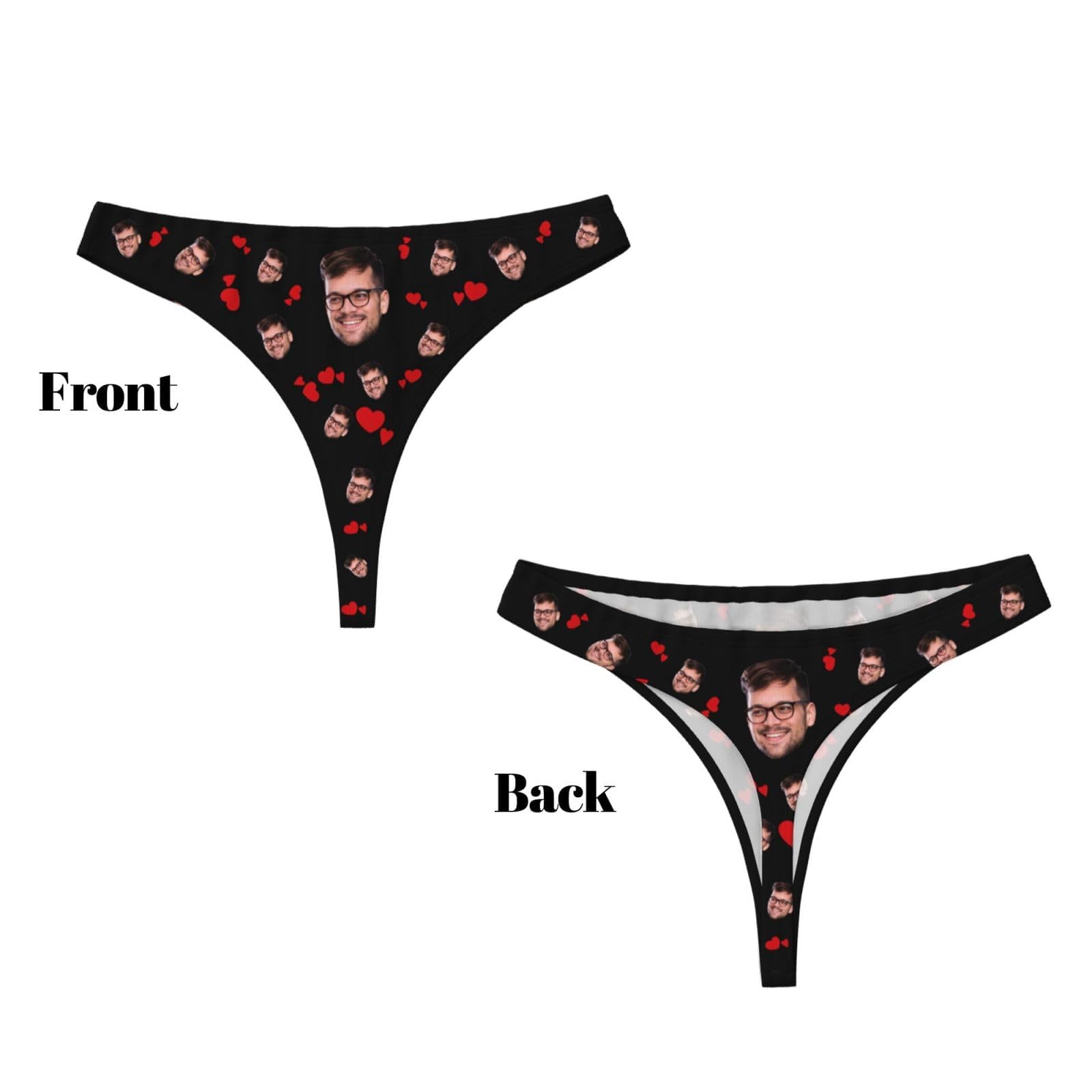 Bragas de bikini personalizadas con foto para mujer, tangas divertidas con foto