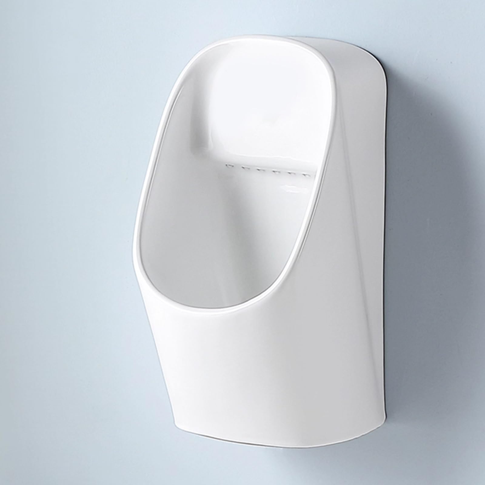 Orinatoio per Bambini con Tubo Flessibile e Valvola di Scarico, Orinatoio per L'apprendimento del Vasino per Bambini, Orinatoi in Ceramica a Parete, per Scuola Materna(Orange)