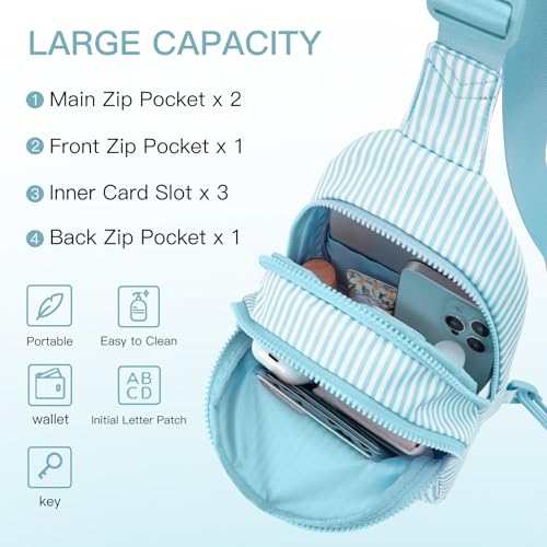 Image of Viverte Gifts for 8 9 10 11 12 Year Old Girls Sling Bag Crossbody Bags Fanny Pack for Teen Girls Personalized Gifts for Women