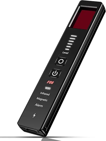 YPMEW Hidden Camera Detectors 6-in-1 – Anti-Theft Alarm & SOS Emergency Alert, GPS Tracker Detector, Bug Sweeper Detector, Spy Camera Finder for Travel, Hotel, Airbnb, Home, Office