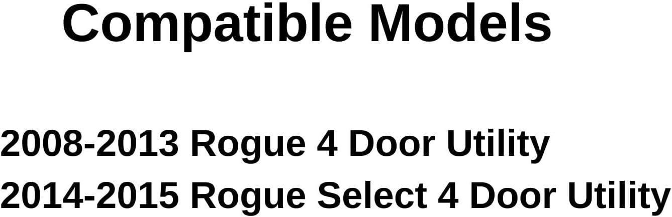 Passenger Right Side Rear Door Window Door Glass Compatible with Nissan Rogue 2008-2013 Models / Rouge Select 2014-2015 Models