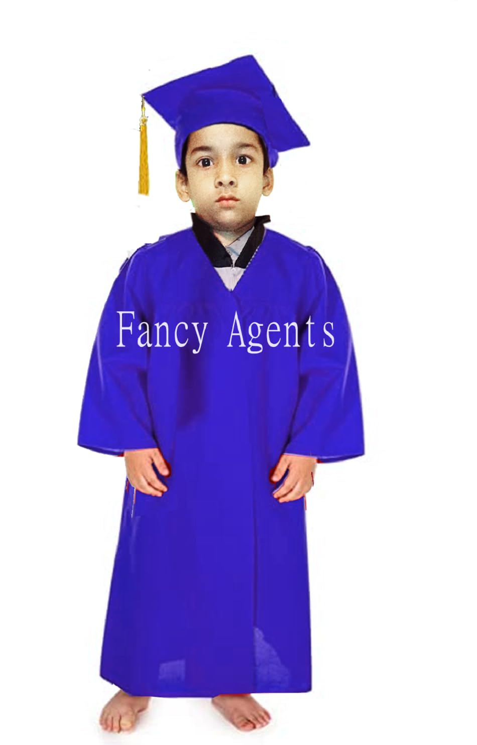 Fancy Agents Beautiful Graduation Gown For Kids|Convocation Gown For Childs|Degree Gown|Degree Gown With Cap For Convocation Girls And Boys On Fancy Dress Competition (3-4 Years,Blue) - Polyester (B0BW6CQCRP) Amazon Price History, Amazon Price Tracker