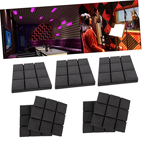 Panel absorbente de sonido negro 12 piezas para paredes y techos miniatura 4