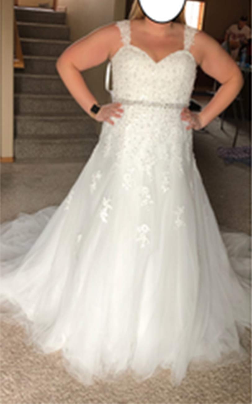 A-Line Abiti da Sposa Civil Office Dresses Backless, Avorio, 40