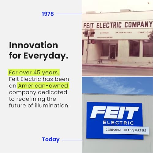 Feit Electric A19 LED Light Bulbs, 60W Equivalent, Non-Dimmable, 800 Lumens, E26 Standard Base, 2700k Soft White, 80 CRI, 10 Year Lifetime, Energy Efficient, 4 Pack, A800/827/10KLED/4