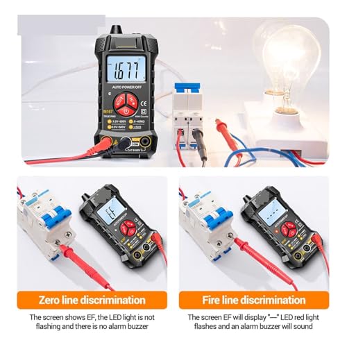 Multimètre intelligent 4000 points voltmètre numérique courant AC DC - 6