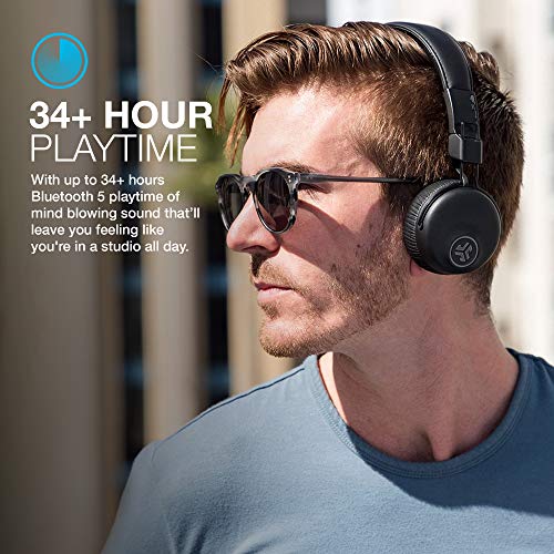 JLab Studio ANC, On Ear Headphones, Active Noise Cancelling Wireless Headphones, Foldable Bluetooth Headphones, Black by JLab - Image 2