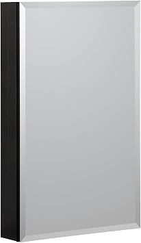Foremost MMC1930-BL 19-Inch x 30-Inch Aluminum Medicine Cabinet In Black