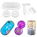 Vassoio Decorativo, Bottiglia, 5 Pezzi Smerigliatrice per Spezie kit Resina, Stampi per Resina, Gomma Siliconica per Stampi, Stampo Silicone Quadrato, DIY fai degli Stampi Decorazioni per la casa