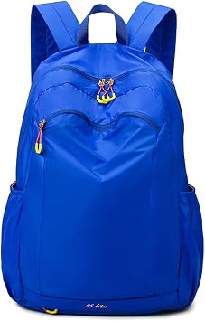 Casual Backpack Daypack 15 L Waterproof Lightweight Rucksack Large Nylon Backpack for Women Men Travel Hiking Daily Use Blue A