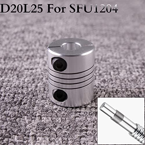 ONLISUM SFU1204-300mm Ballscrew Kit,Anti-Backlash Ball Screw with Ballscrew Nut Housing and End Supports BK/BF10 + Coupler,High Precision Part for CNC Machine - Image 4