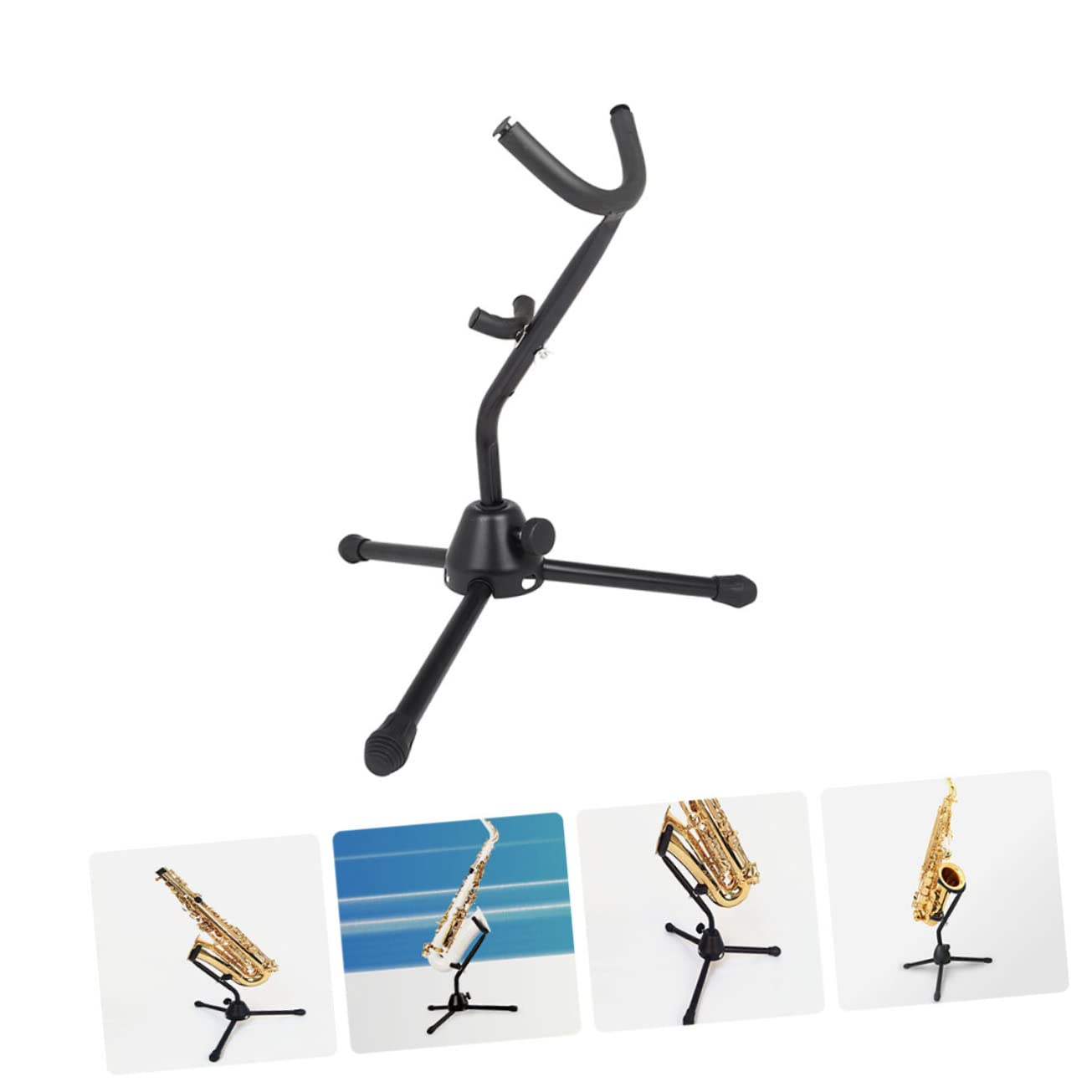 Wakauto Saxophone Holder Sponge Material Sturdy Saxophone Stand for Exhibition