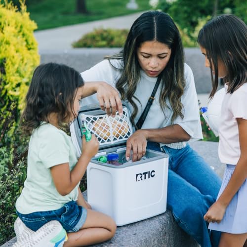 Image of RTIC 8 QT Road Trip Personal Cooler, Small, Compact, Insulated, Portable Ice Chest Box for Food, Drink, Beverage, Beach, Camping, Picnic, Fishing, Boat, 12-Can Capacity