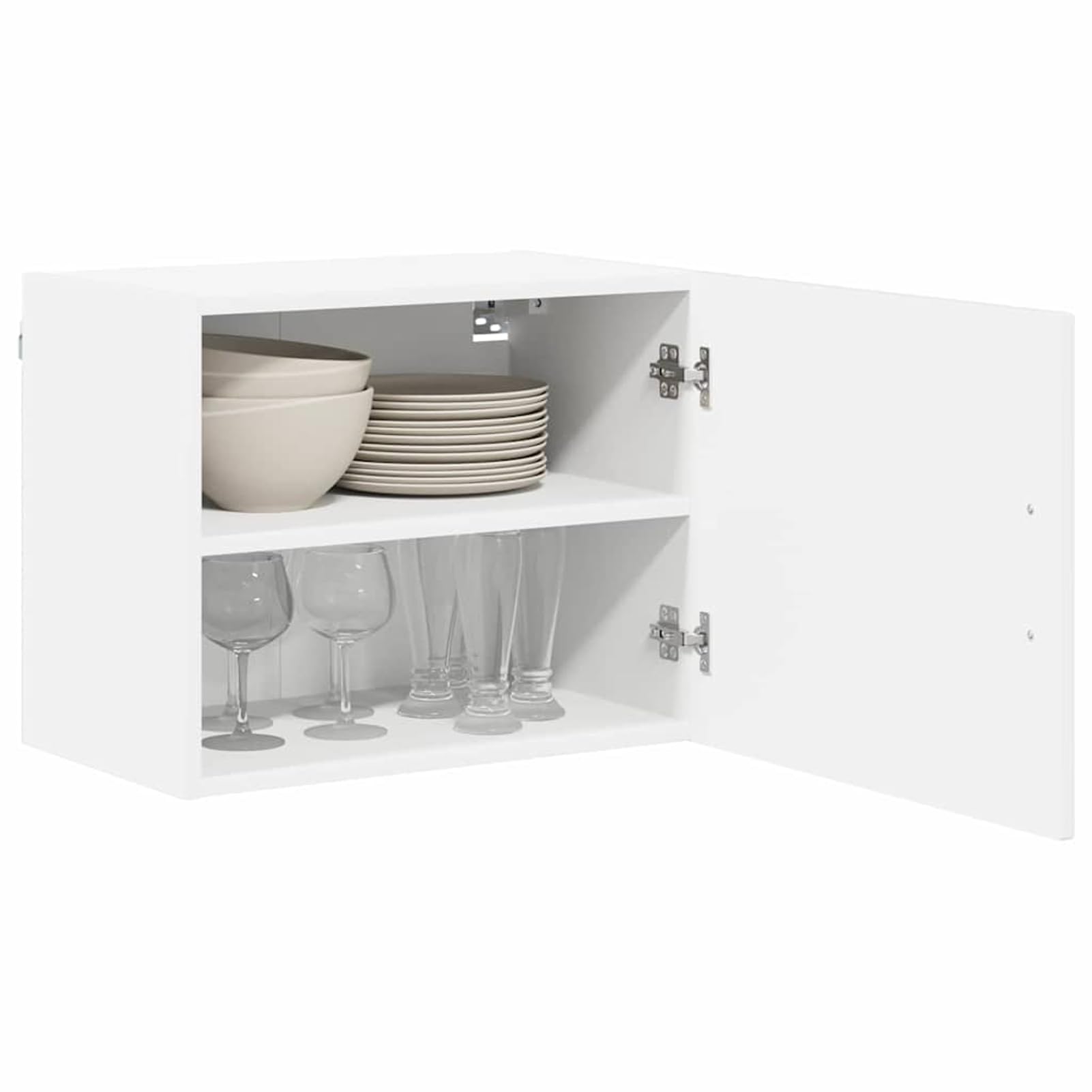 Armoire de cuisine blanche 50x31x40 cm lot de 2 meubles suspendus minimalistes
