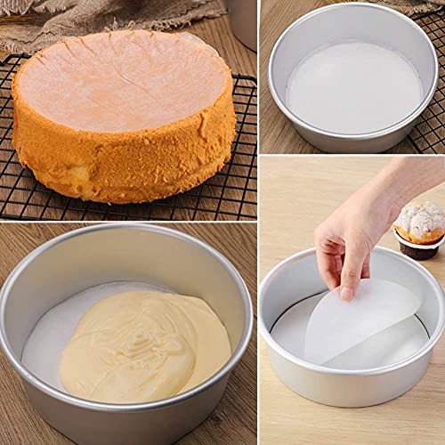 Baking Parchment Circles, Set Of 100, 9 Inch Non Stick Round Parchment Paper For Springform Cake Tin, Toaster Oven, Microwave And So On #TOP7