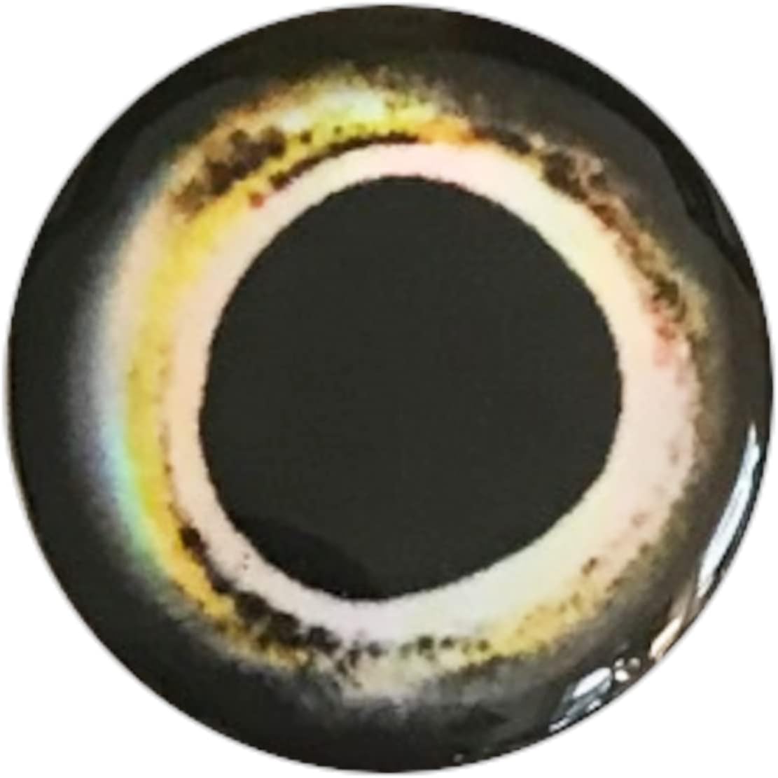 Brule 3-D Holographic Epoxy Fish Eyes (5mm-20mm) 60 Pack, Handpoured, Fishing Fly Tying Lures DIY Crafts