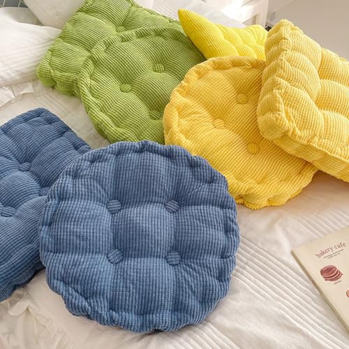 Bettschlange Sitzkissen Outdoor, 2er Set Stuhlkissen 40x40cm, Dicke Bodenkissen, Sitzpolster Outdoor für Bank und Gartenstuhl(Quadrat,Dunkelgrau,40 x 40 cm)