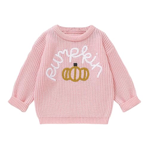 Toddler Baby Girl Boy Knit Pullover Halloween Sweater Long Sleeve Pumpkin Print Sweasthirt Fall Winter Clothes