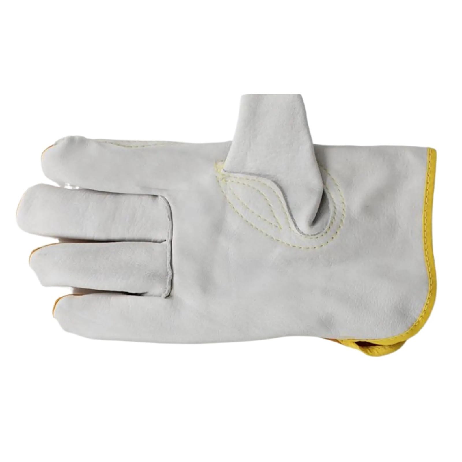 Generico Compatibile con guanti in pelle bovina resistenti al calore, accessori ignifughi for saldatura, barbecue, giardinaggio, campeggio