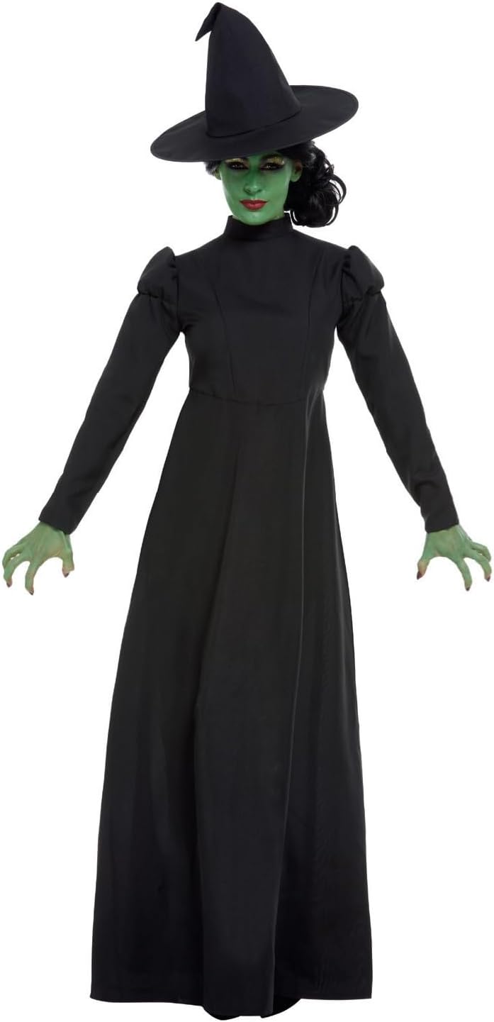 Smiffys Wicked Witch Costume, Black, 51061S