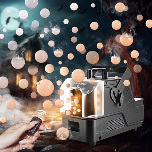 Bubble Fog Machine Heavy Duty Bubble Fog Maker mit Fernbedienung für Halloween Partys Events & Fotografie