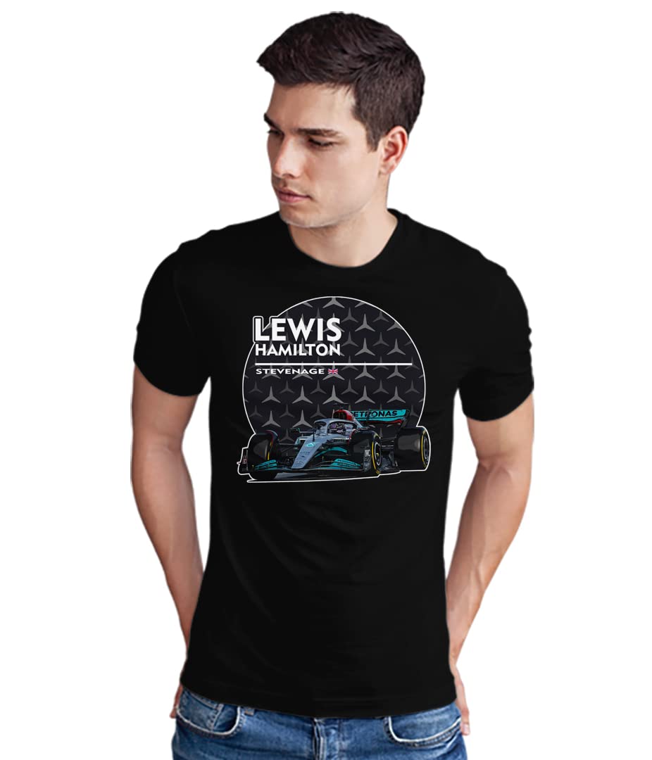 Marc Marquez Printed Round Neck Black T-Shirt for Men's