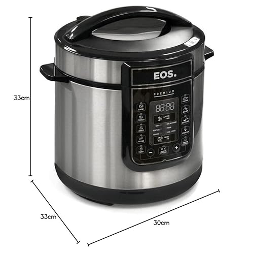 Panela de Pressão Elétrica 6L EOS Multicooker Digital Inox EPP60DI 110V - Imagem 9