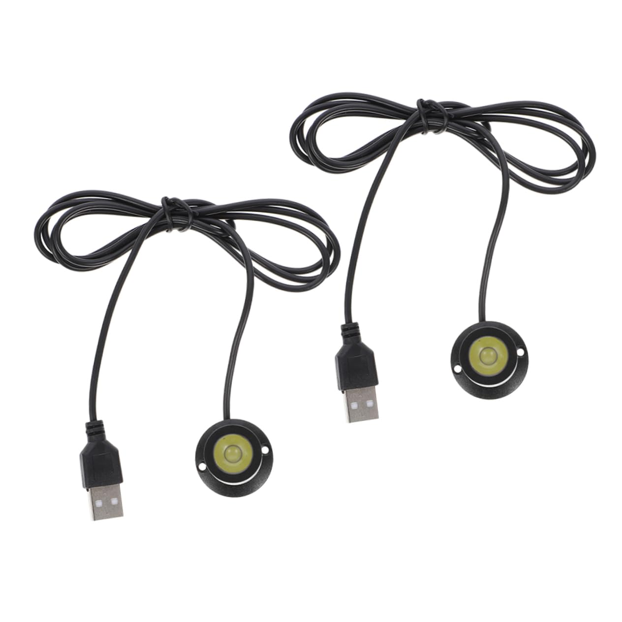 DOITOOL 2Pcs USB Mini Spotlight LED Cabinet Light Angle Small Display Lamp for Jewelry and Curio Cabinets Indoor Lighting with High Brightness and Minimal Footprint