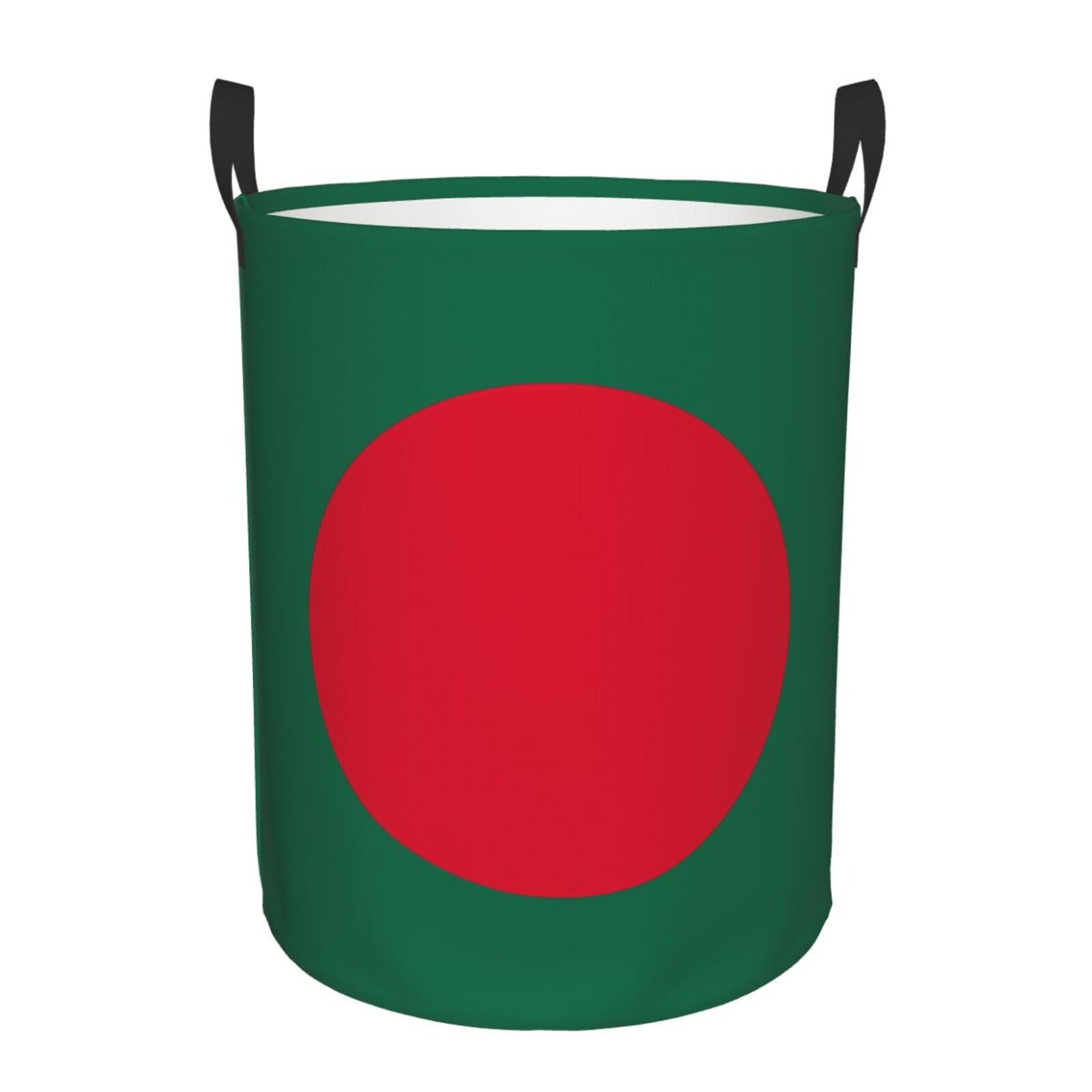 M Collapsible Flag of Bangladesh Print Circular Hamper Round