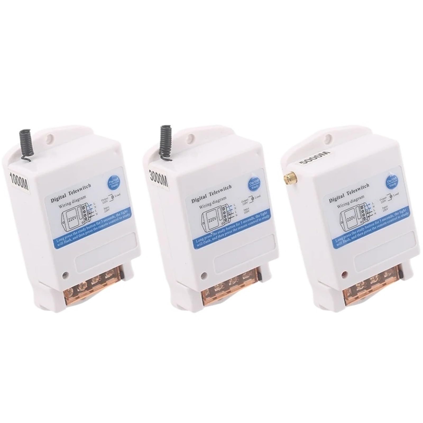 1000m 3000m 5000m 220V Pequeños Interruptores De Control Remoto