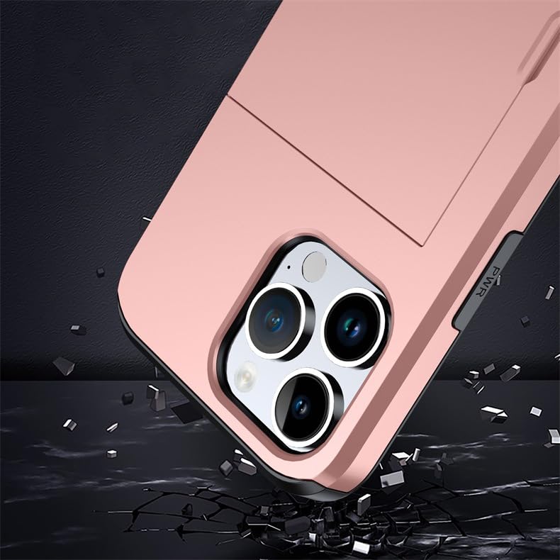Cyan,16 Pro, Hülle Für iPhone 16 Pro Max/16 Pro/16 Plus/16, Versteckter Kartenschlitz Brieftasche Handytasche Ultradünnes Stoßfest Kratzfeste Handyhülle
