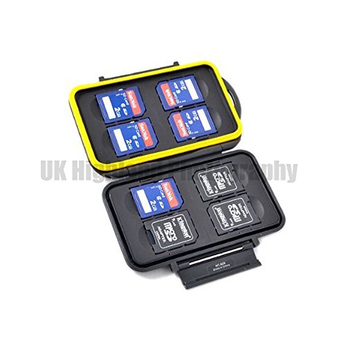 Kaavie KA-SD8 Caoutchouc scellé Carte mémoire étui Rigide pour 8 x Cartes SD