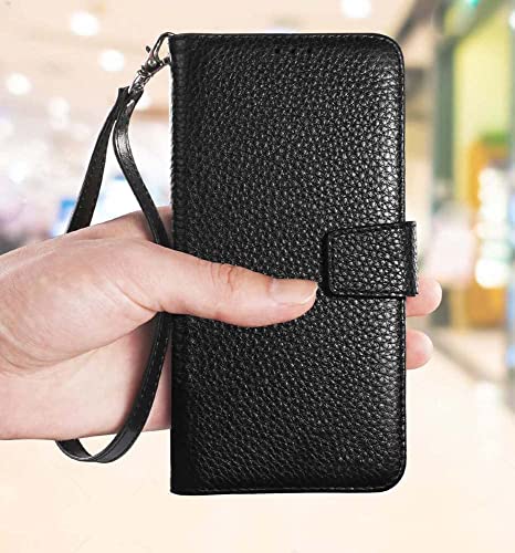 Étui clapet iPhone 13 Mini porte-carte magnétique avec support vidéo bleu