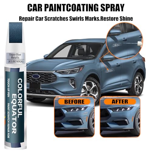 Image of K1 /M7490A Vapor Blue Metallic Touch Up Paint for Ford, Car Paint Pen Scratch Repair Two-In-One Touch Up Paint, Premium Car Scratch Remover for Deep Scratches
