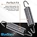BlueStars 280159 Washer Spring Replacement Part - Compatible with Whirlpool & Kenmore Washers - Replaces 1175779 8540102 AP3904440 W10010360 - Pack of 2