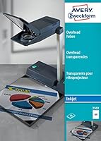 AVERY Zweckform 2502 Overhead-Folien für Inkjetdrucker (50 Transparentfolien, A4, spezialbeschichtet, stapelverarbeitbar, schnelle Farbaufnahme ohne Verschmieren und Verlaufen, Folienstärke 0,11mm)