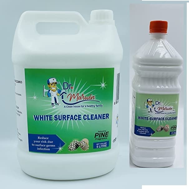 Dr Marwin White Phenyl 5Ltr with 1Ltr freebie, Liquid Surface Cleaner ...