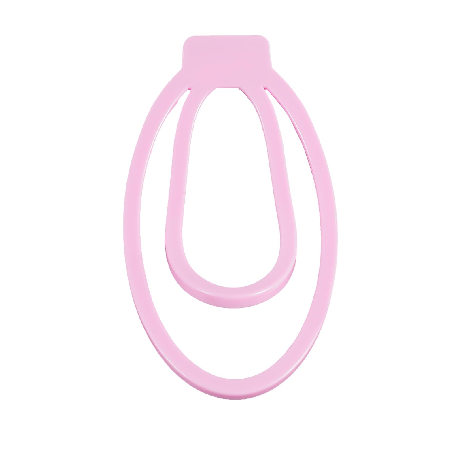 AMAZBEE Uomini imitazione femminile di castità training Scroto Pene Bondage Ring sissy Cage Clip Testicoli Anello di castità Cintura di castità BDSM Gabbia per il cazzo Giocattoli del sesso (Pink-S)