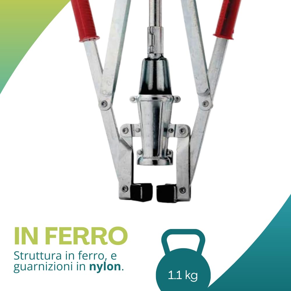 VIRSUS Tappatrice per Tappi in Sughero a 2 Leve VES140, Capsulatrice Manuale Doppia Leva per Tappi in Sughero con Ø 24mm e Altezza 33-38 mm per imbottigliare Bottiglie Vino, Birra, Made in Italy