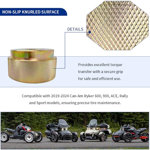 Image of Wheel Nut Removal Socket Tool for Can-Am Ryker 600 Ace 900 Ace Rally Edition ACE 900 Sport ACE OEM#529036457