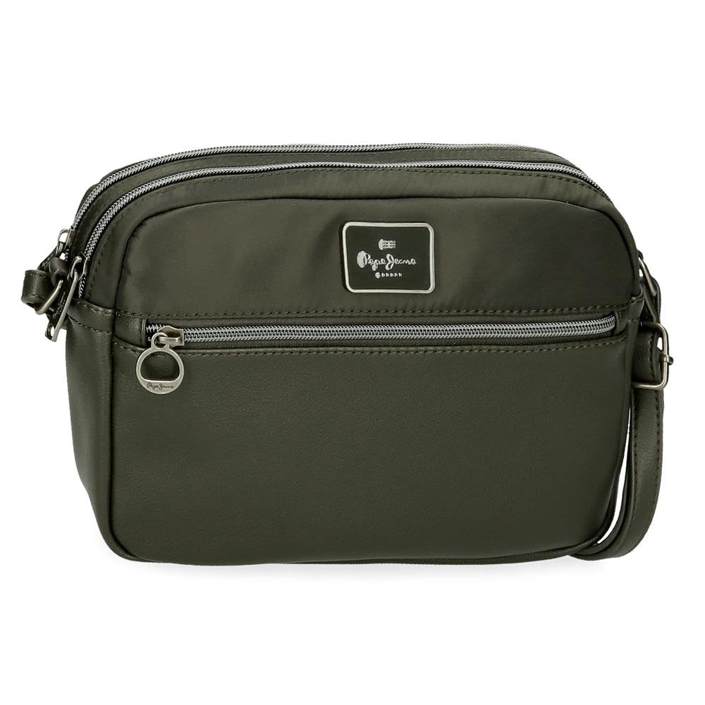 Pepe Jeans Christine, Neceser, bandoleras, organizar, Varios Compartimento, Fabricada en Poliéster y Detalles de Piel sintética. De Joumma Bags