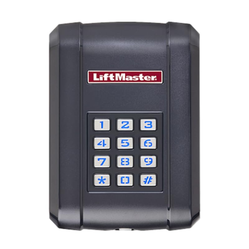 LiftMaster KPW5 Wireless Keypad – 5 Permanent PINs, Weatherproof, Security+ 2.0