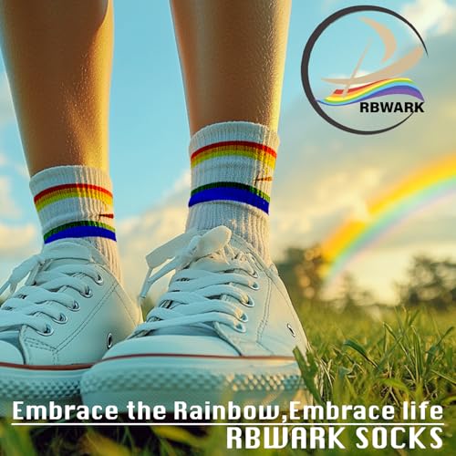 Cotton Lightweight Hiking and Mountaineering Rainbow Socks2