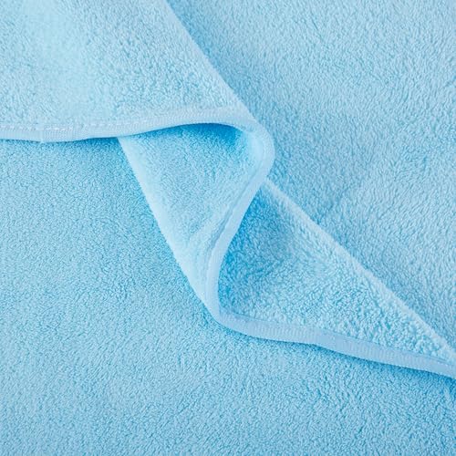 Image of JN&LULU Organic Cotton Fabric Hooded Towel for Kids & Toddlers, Ideal at Bath, Beach, Pool